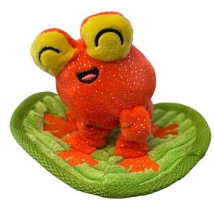 BARK Tiana Tomato Frog plush dog toy Madagascar unleashed barkbox toy